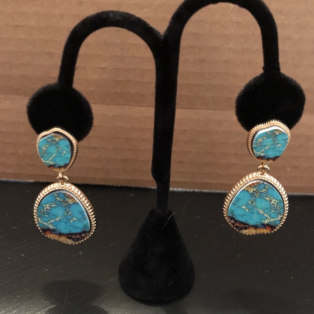 Turquoise Statement Earrings